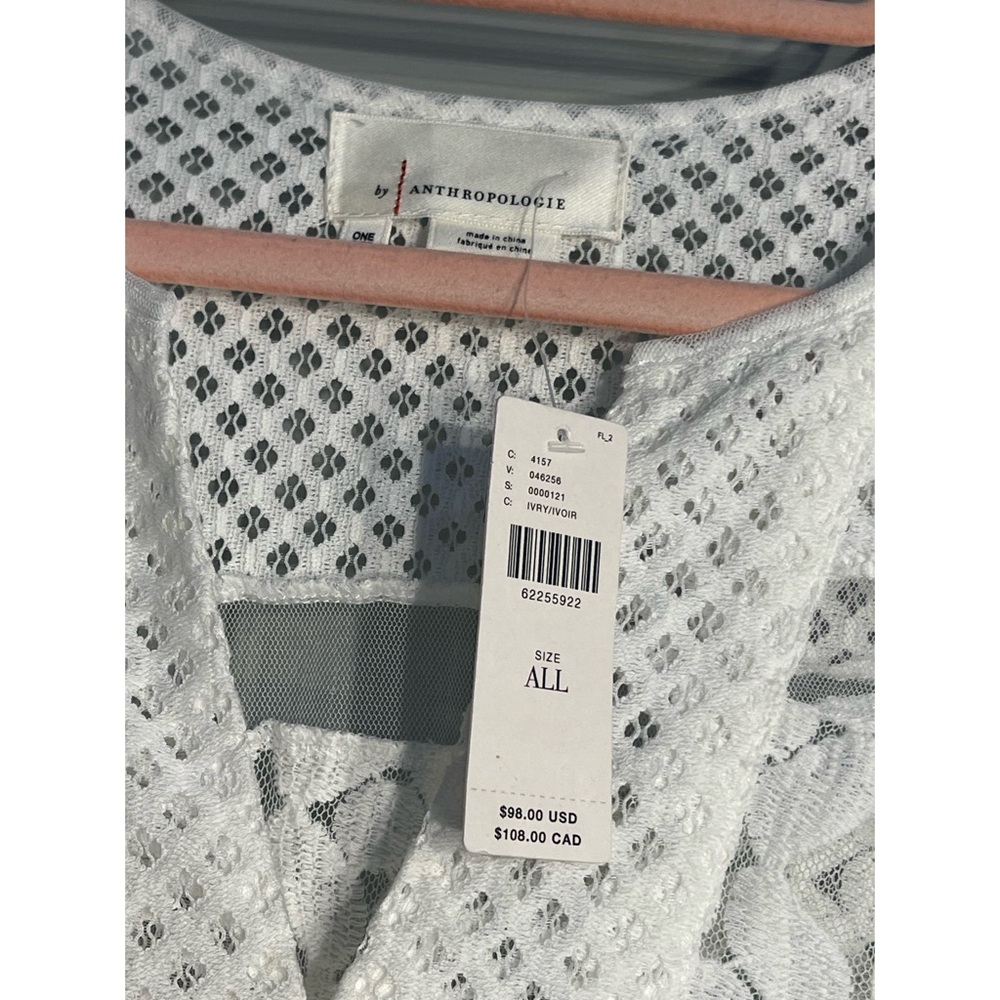 Anthropologie Cropped Lace Poncho NWT One Size Fits All - Picture 9 of 15